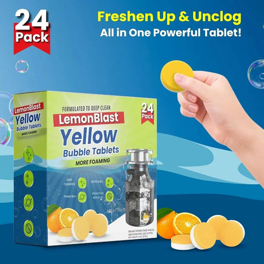LemonBlast Yellow Bubble Tablets (24pc)