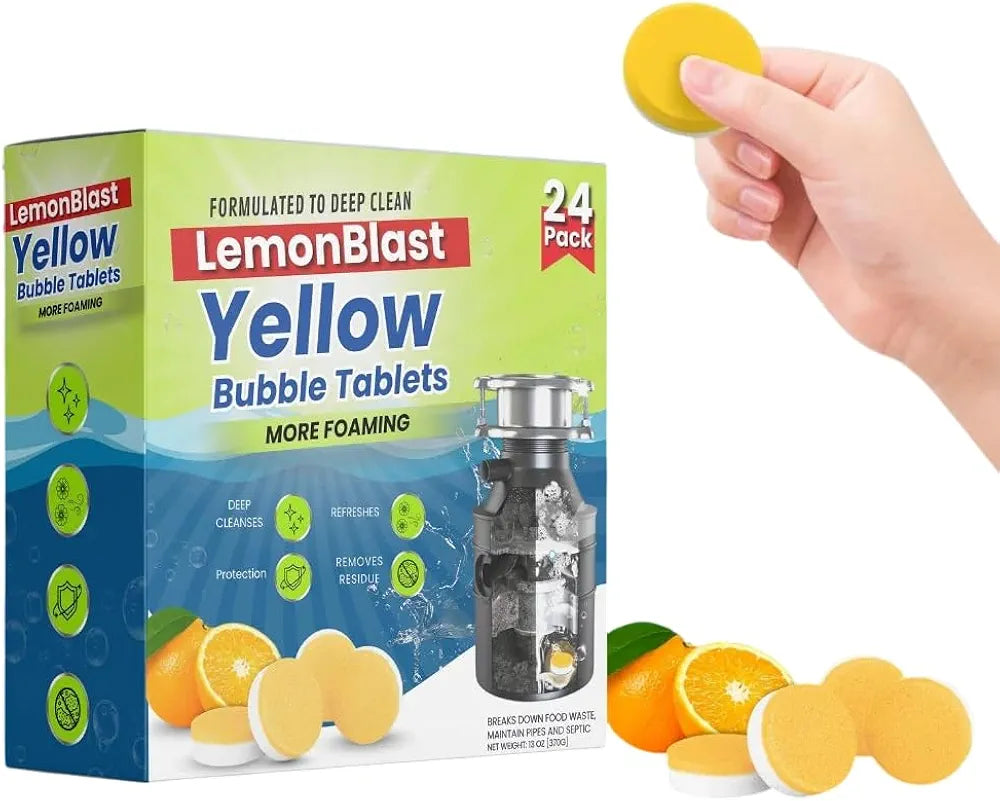 LemonBlast Yellow Bubble Tablets (24pc)